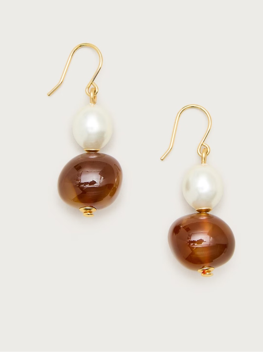 NWOT j crew Pearl and bead drop earrings